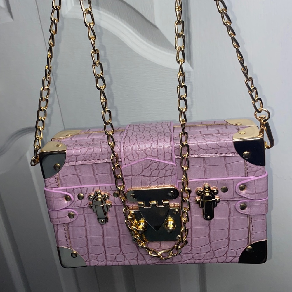 Lavender/Purple Clutch Crossbody Handbag